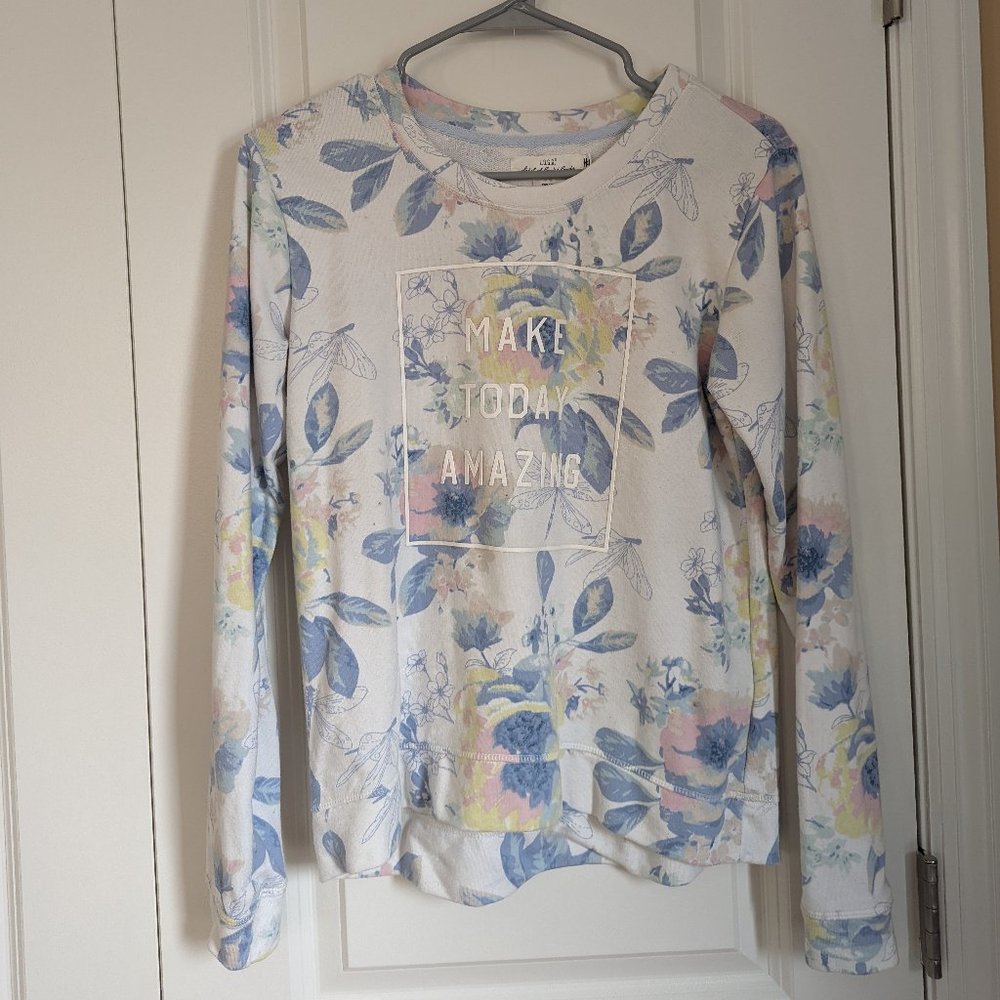 H&M Pastel Floral Sweatshirt
